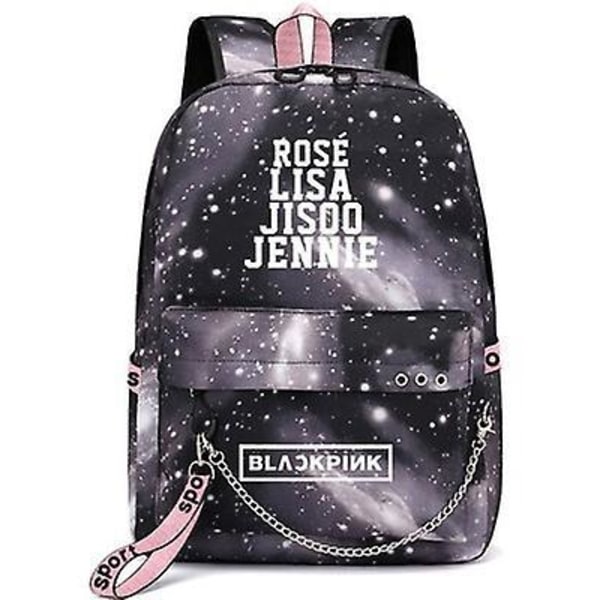 Blackpink Park Caiying Lisa Same Backpack Student Schoolbag Backpack Korean Version Usb Charging Bag Customization-3