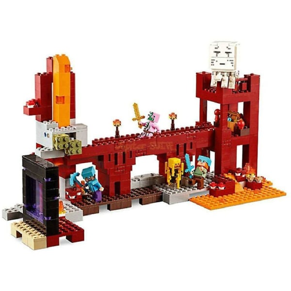 Building Blocks The Nether Fortress Model Bricks Sets Gifts Toys For Children Kids Boys Girls Wood