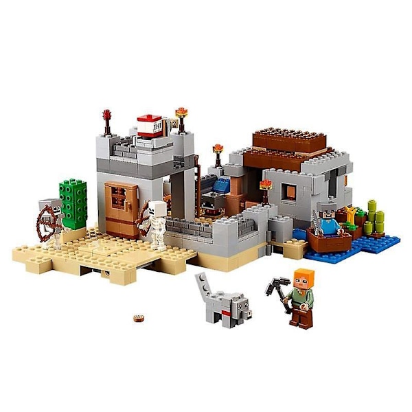 The Desert Outpost Model Building Blocks With My World Action Figures Bricks Set Gifts  Toys For Children Kids Boys Girls