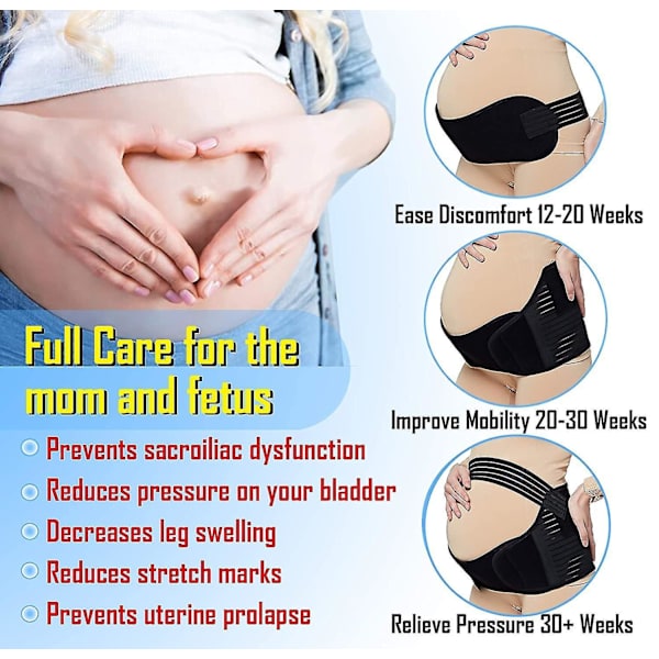 Magebelte Graviditetsstøttebelte Abdominalstøttebelte Abdominal
