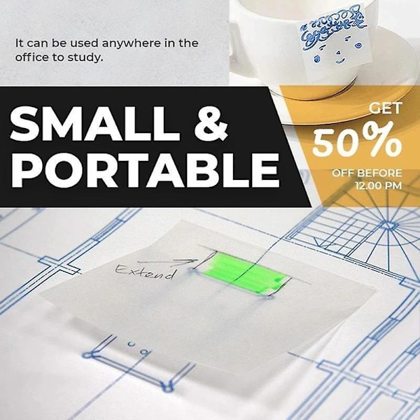 Pet Transparent Self Sticky Notes Creatives Tearable Self-stick Pad Notes One L