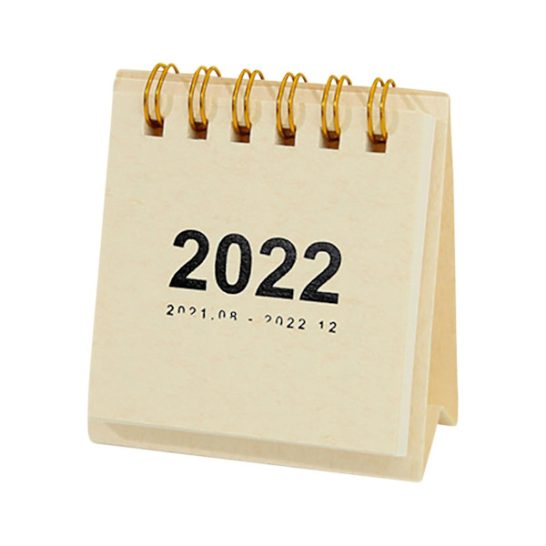 2022 Kreativt Skrivebordskalender til Studerende Bærbar Notesblok Kalender