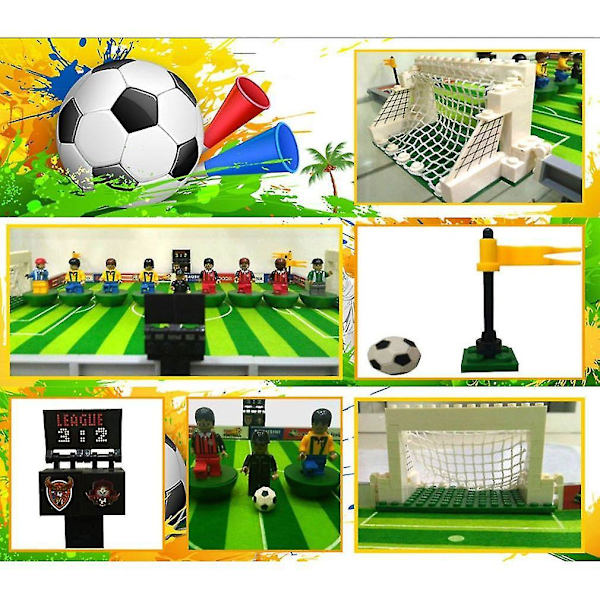 Modelbyggesæt Byfodbold 3D-klodser Pædagogisk modellegetøj til børn