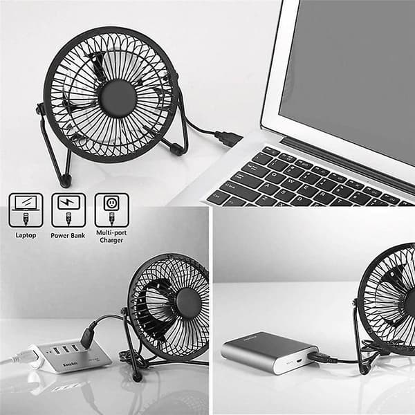 4/6/8 Inch Usb Solar Panel Powered Fan Portable For Outdoor Home Cooling Ventilation 4inch