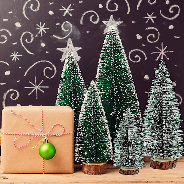 Small Christmas Tree, Valentines Day Decor, 5pcs Mini Christmas Tree Set