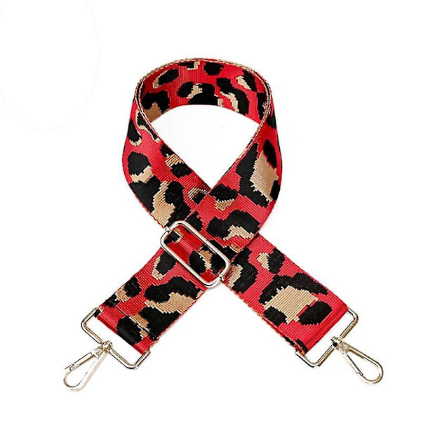 Leopard Print Adjustable Handbag Shoulder Strap Replacement With Metal Swivel Hooks Bag Accessories Blue