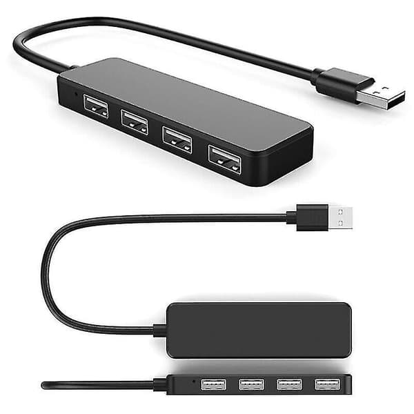 4 Port USB Hub 2.0 Høj Hastighed Adapter Multi Splitter Udvidelse Desktop