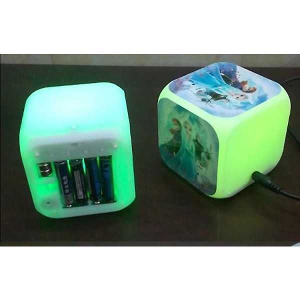 Coscelia Panda Panda Alarm Clock Led Colorful Color Changing Square Clock Student Gift Creative Alarm Clock-style 18