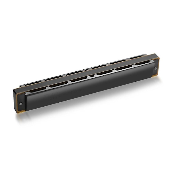 28 Hole wide range harmonica key of c tremolo mouthorgan Gold