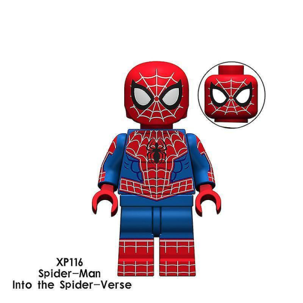 8cps Spiderman Series Battle Suit Action Model Building Block Villain Doll Children's Toy