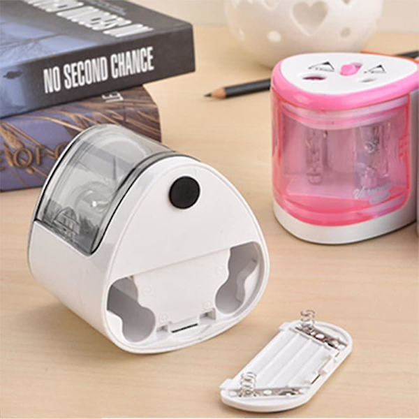 Pencil Sharpener Electric Pencil Sharpener With Dual Sharpener For Home Or Office Use grey