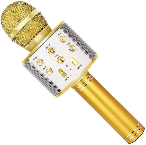 Langaton Bluetooth Karaoke-mikrofoni kaiuttimella ja tallennustoiminnolla