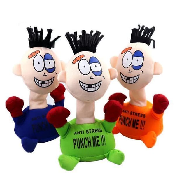 Punch Me Electric Plush Venting Toy Doll Gift green