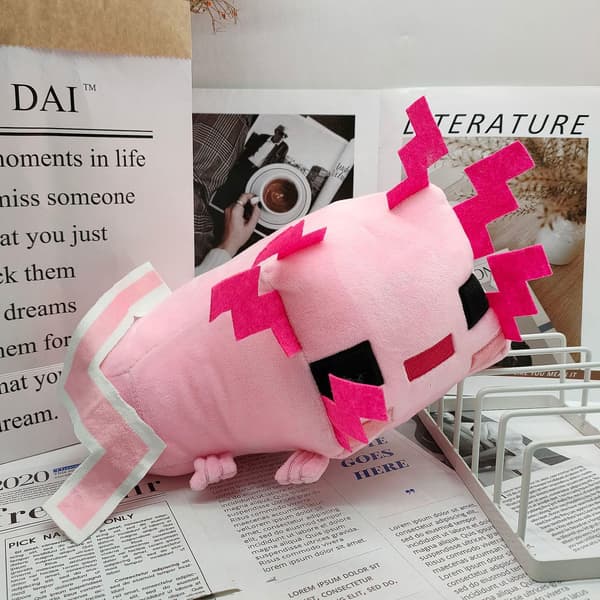 Axolotl Pehmolelu Minecraft Animoitu Pehmopupu Isot Pelit Kissa Pehmolelu B