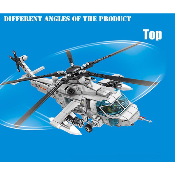 Helicopter Building Blocks Bricks Kids Toys