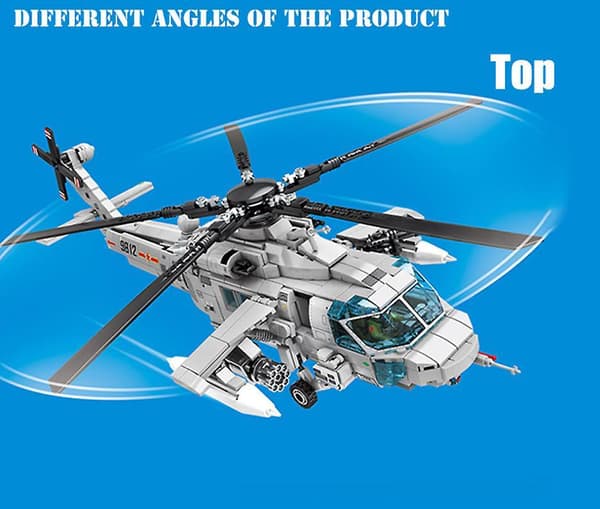 Helikopter Byggeklosser Brikker Leker for Barn