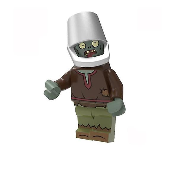 8 stk. Plants Vs. Zombies Serie Samlet Byggeklods Miniature Legetøj