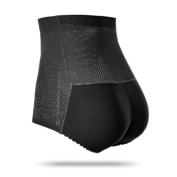 Naisten pehmustetut push-up-alushousut, pakarat kohottava muotoilija, keinotekoinen takapuoli High waist 589balck M