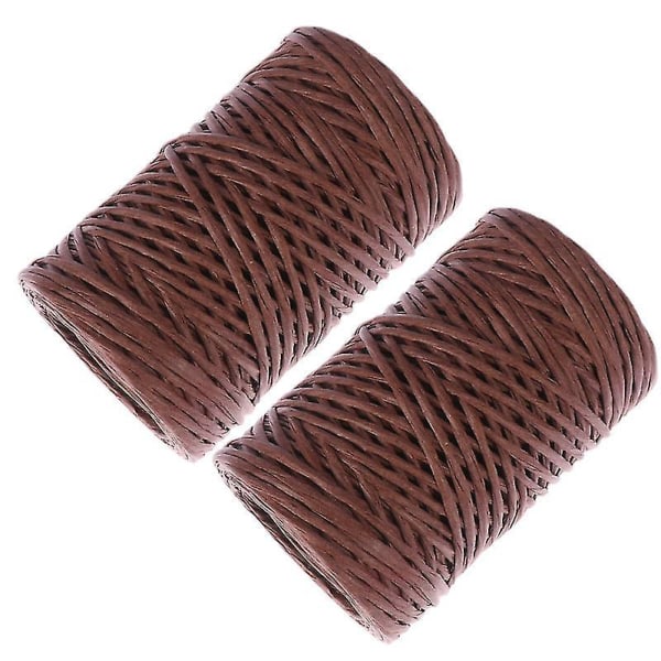 Natural Paper String Twisted Craft Paper Ribbon For Gift Wrapping 2pcs Coffee Color