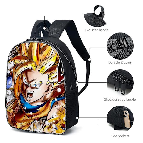 Dragon Ball Elementary School Theme School Bag 3-piece Set Computer Bag Messenger Bag Pencil Case