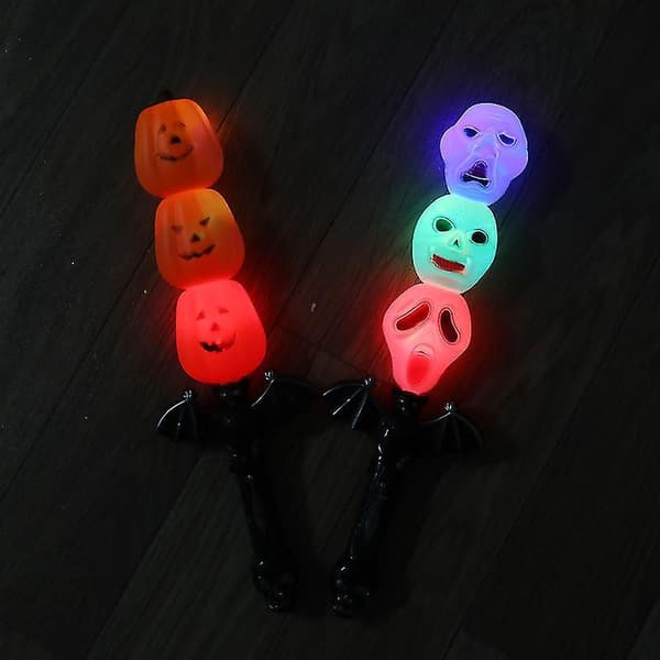 Halloween Dekoration Gave Tre Græskar Kranie Sværd Lyd Lysende Legetøj orange