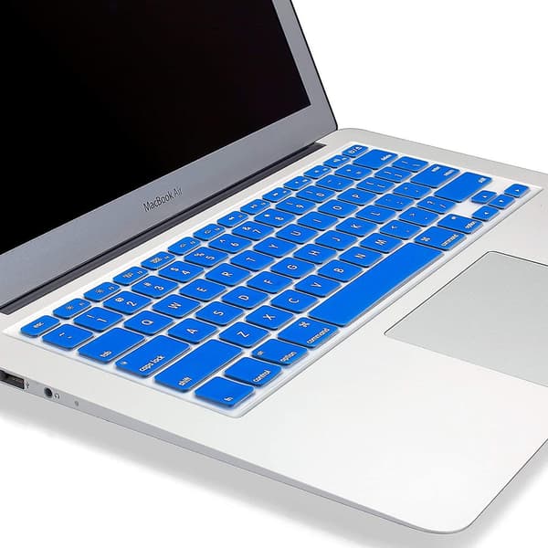 Macbook Keyboard Cover Compatible With Older Version Macbook Pro 13, 15, 17 Inch Blue