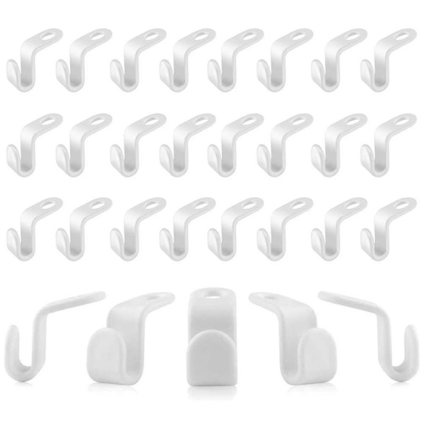 30 stk Kleshenger Koblingskroker Mini Kaskadestabel For Skap Garderobe Plassbesparende 40pcs