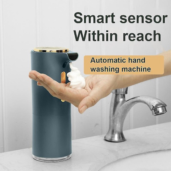 Automatic Soap Dispenser Touchless Battery Operated Foam Liquid Blue