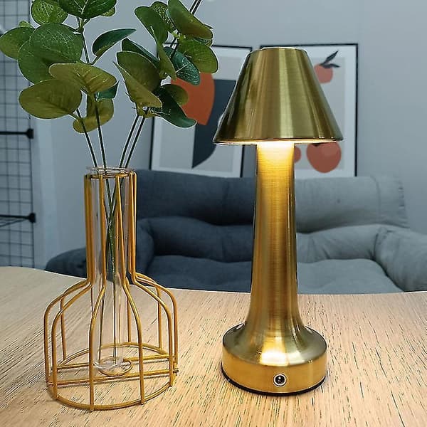 Adjustable Color Changing Led Night Light Creative Gift Bar Table Ambience Light Retro Personality Trapezoidal-Bronze