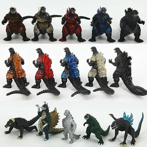 Godzilla 2 King Of The Monster Shin Kaiju Gigan Ghidorah 10pc Toy Figures Sets A