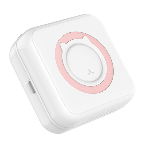 Mini Wireless Multifunctional Thermal Photo Printer With 10 Paper Rolls Portable Pink