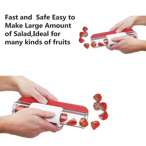 Fruit Vegetable Cutter Grape Cherry Tomato Zip Slicer Peeler Fruit Cutter Kitchen Tool