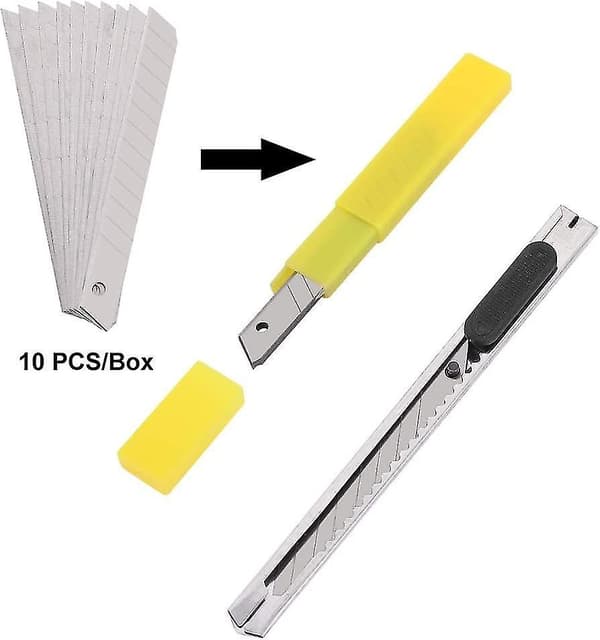 Window Tint Tools Kit, 9 Pcs Protective Film Car Vinyl Wrapping Tint Installing Tool Including Window Squeegee,scraper And Blades1set