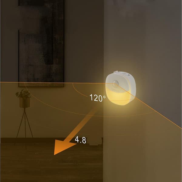 Night Light [upgrade], Lyridz Led Warm White Plug In Nightlight With Auto Dusk-to-dawn Motion Sensor, 3 Modes, Adjustable Brightness, Compact Size For