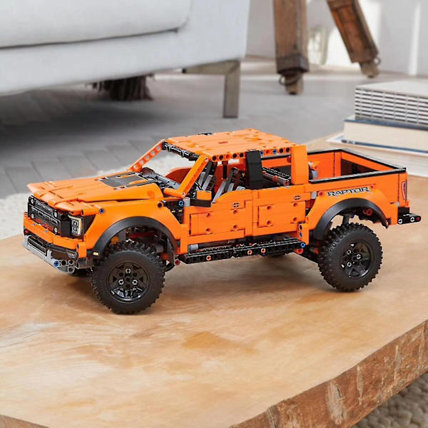 Højteknologisk Ford Raptors F-150 Pickup Truck Racerbil Moc 42126 Byggeklods Klodser Pædagogisk Legetøj Til Børn Julegaver Uden Æske Uden Original Æske