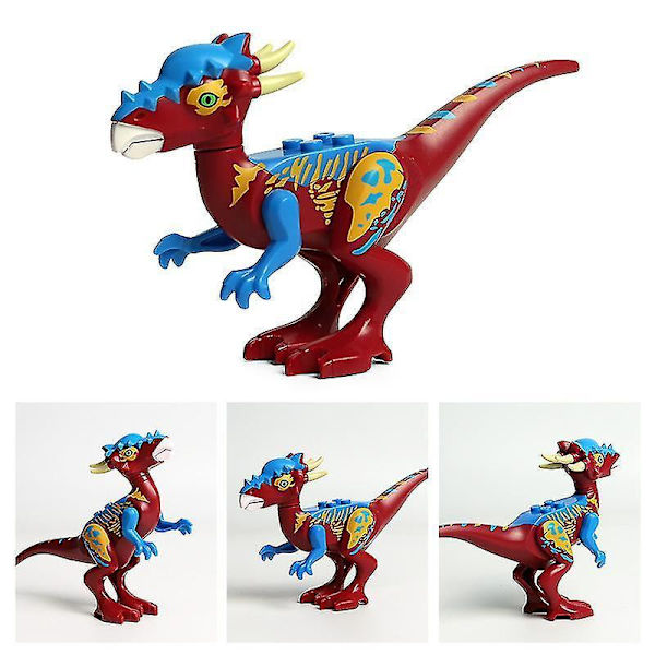 Jurassic Dinosaur Assembling Building Blocks 8 Children's Educational And Inserting Dinosaur Toys