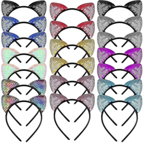 20 Pieces Of Cat Ear Headbands