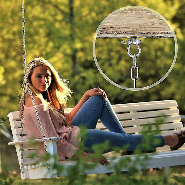 220kg Heavy Duty Swing Hangers, 304 Stainless Steel Hammock Hooks For Hanging Yoga Hammock Chair Punching - 12.5 X 3.9 Cm