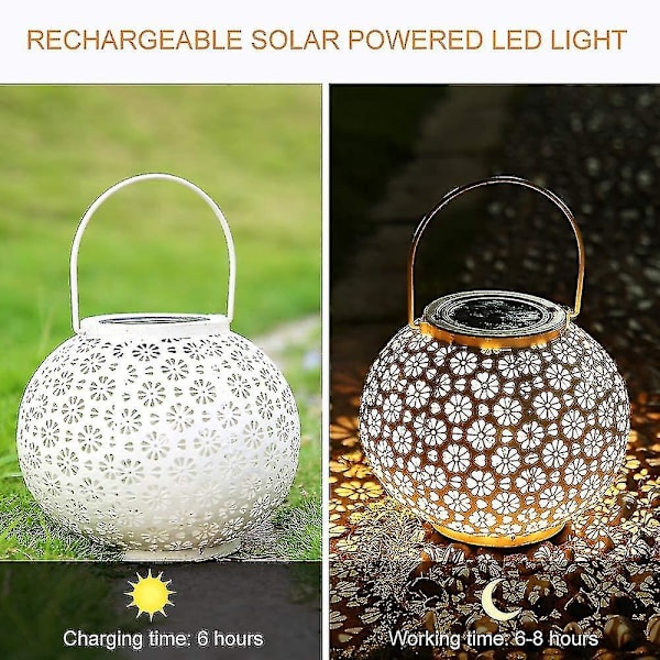 Solar Lantern Light, Garden Lantern Solar Powered Waterproof Ip65, Led Lights