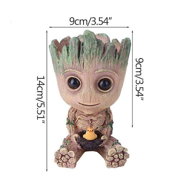 Groot Flowerpot Cute  Flower Pot Planter Figurines