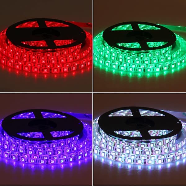 LED Strips RGB Lighting 5M 300 LEDS with 44 Keys IR Remote Control EU/UK adapter Plug EU Plug
