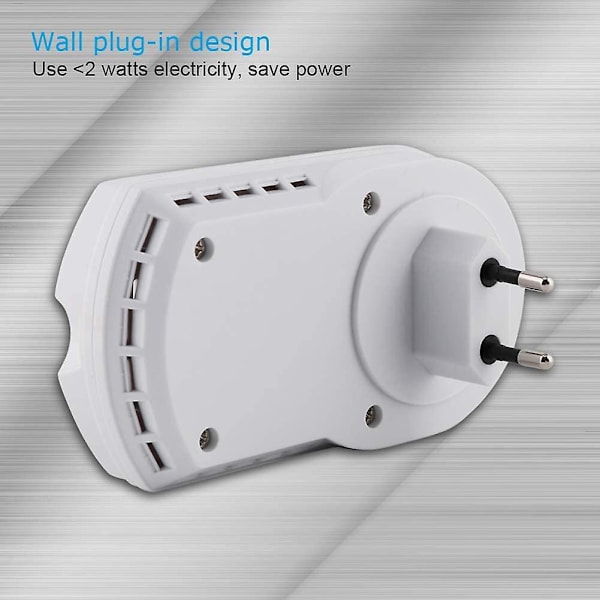 Gassdetektor, LPG/Naturgass/Kullgass Lekkasjedetektor, Plug-in Sensorovervåking med Hørbar Alarm og LED-Tallvisning, Alarm