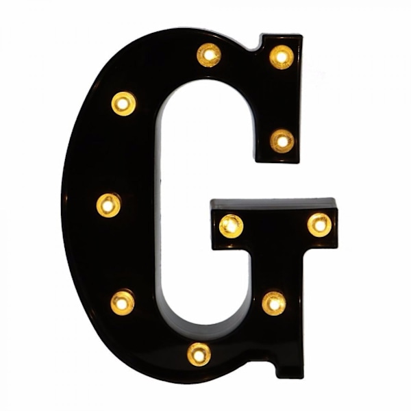 Led  Letter Lights New Design Light Up Black Letters For Events Wedding Party Birthday Home Bar Diy Decoration B091-361 G