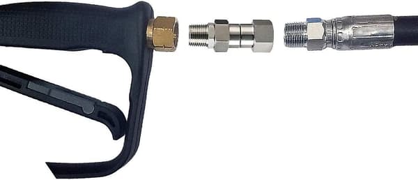 Højtryksrenser Drejeled 3/8\" Npt Han Gevind Fitting Rustfrit Stål 4500 Psi
