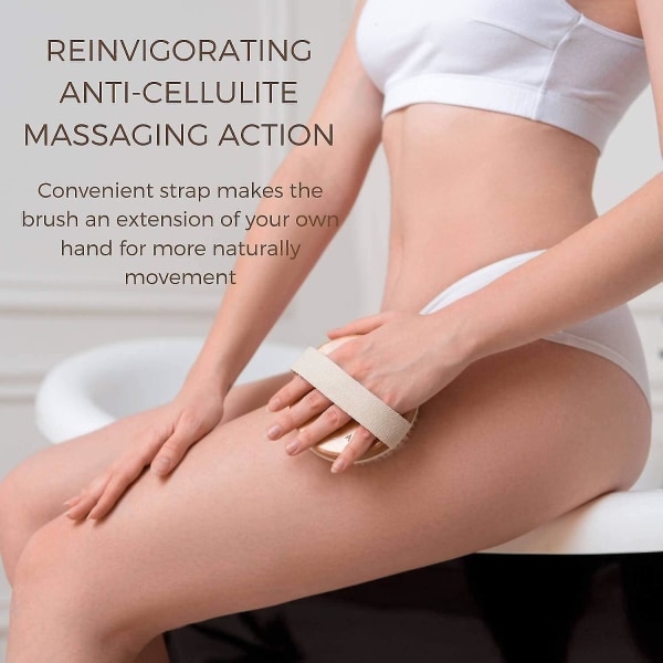 Dry Brushing Body Brush - Best For Exfoliating Dry Skin, Lymphatic Drainage And Cellulite Treatment