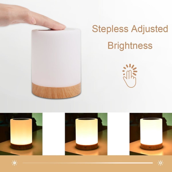 Dimmable Led Colorful Rechargeable Table Lamp Atmosphere Light With 6 Color Changing