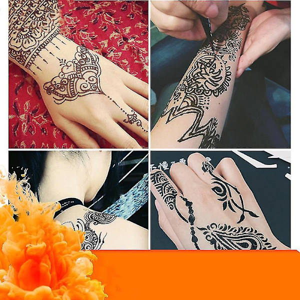 Luonnollinen käyttövalmis henna tahna hiusväri hiuskartio punaruskea