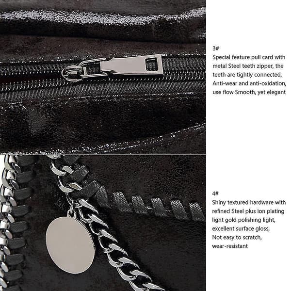 Black Simple Casual Women's Pu Leather Shoulder Bag