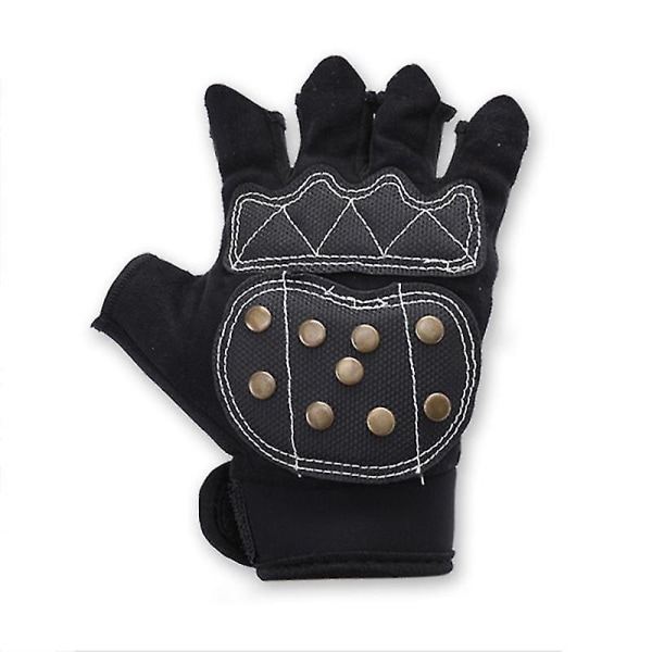 Adult Professional Roller Skating Gloves With Braking Copper Nails M