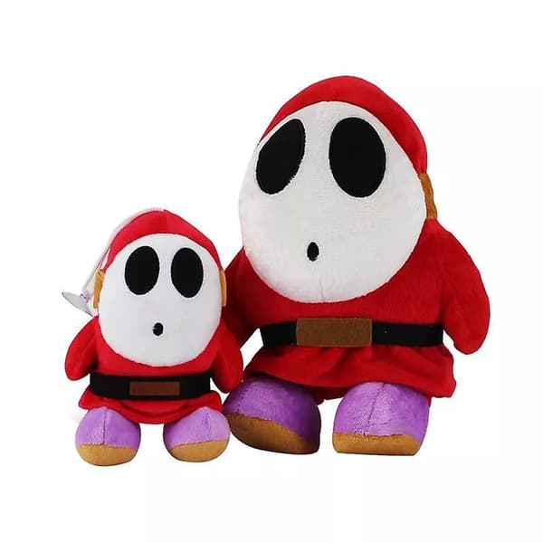 Super Mario Shy Guy Anime Plush Toys Stuffed Pendant Hook Doll Keychain Keyring 16cm 26cm